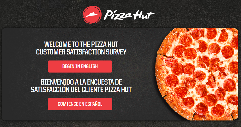 Easy steps to finish the Pizza hut Survey @ Sweepstakes