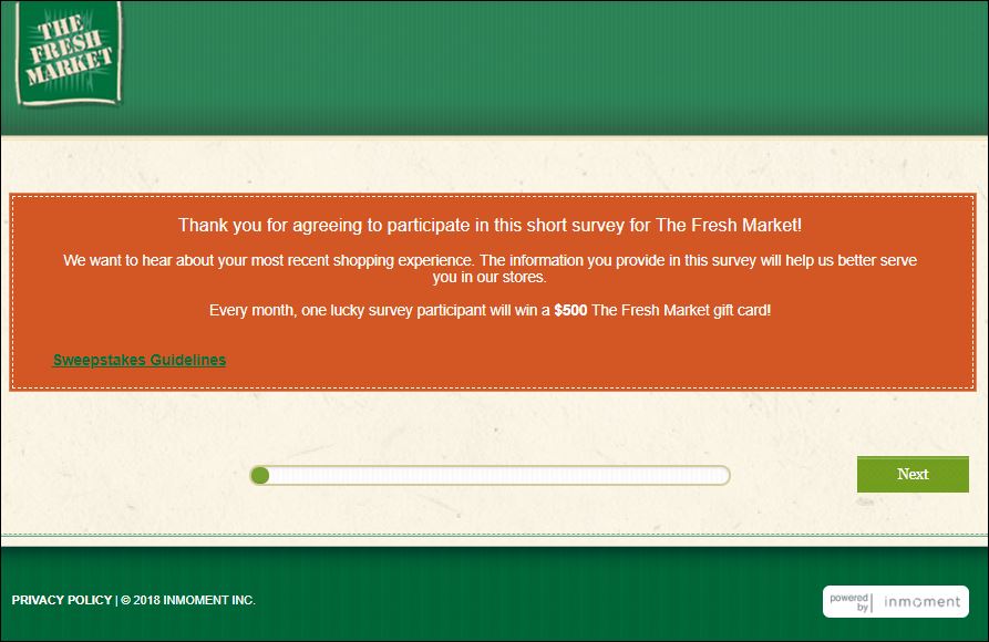 fresh market survey