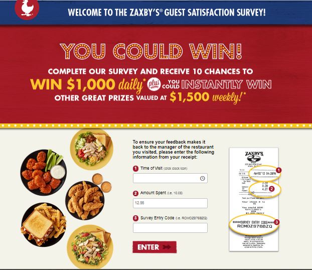 My Zaxby's Guest Satisfaction Survey