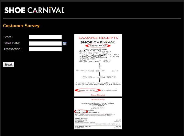 shoe carnival survey