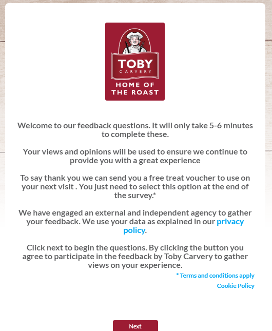 www.tobycarvery-survey.co.uk. 