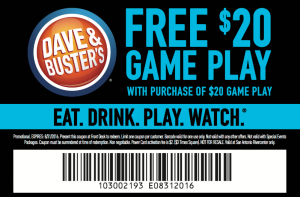 Dave and Busters Rewards